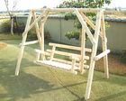 木製ブランコ